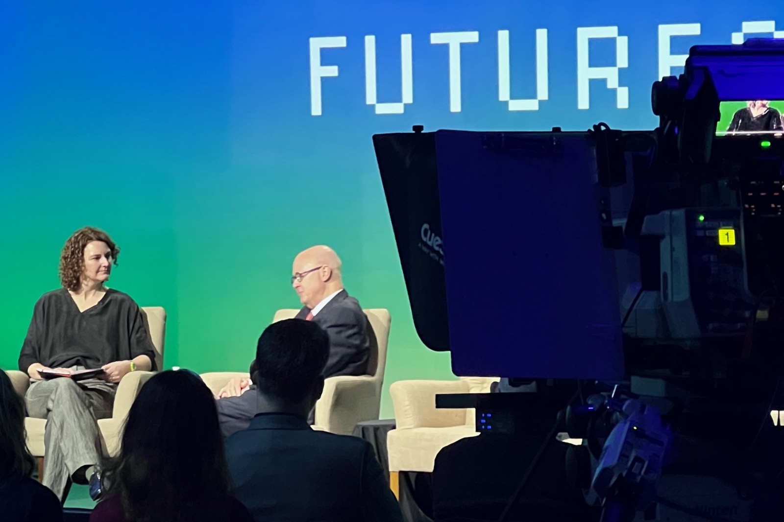 Angela Stengel presenting at Futurecast Studio, 2024
